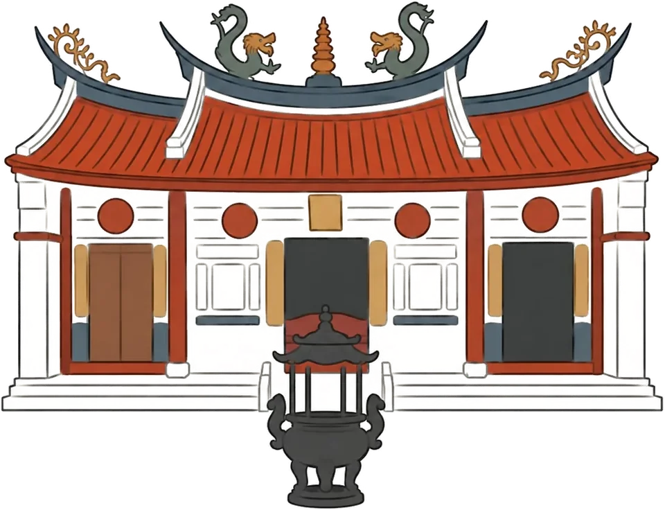 手繪南投市・藍田書院