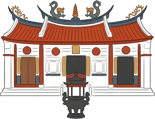 手繪南投市・藍田書院